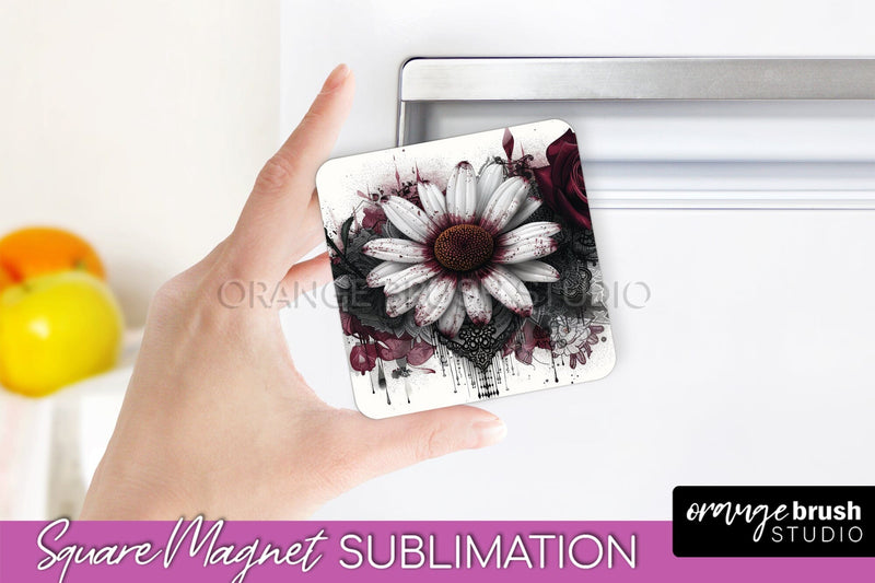 Gothic Halloween Magnet Sublimation - Dark Academia Magnet Sublimation OrangeBrushStudio 