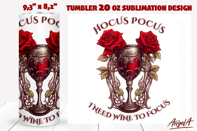 Gothic halloween tumbler wrap, Halloween quote, witch quote Sublimation Angelina Semenova 