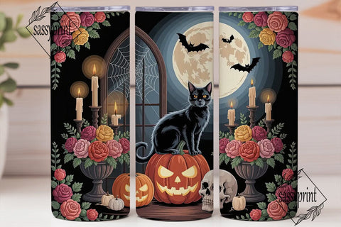 Gothic Halloween Tumbler Wrap Sublimation sassyprint 