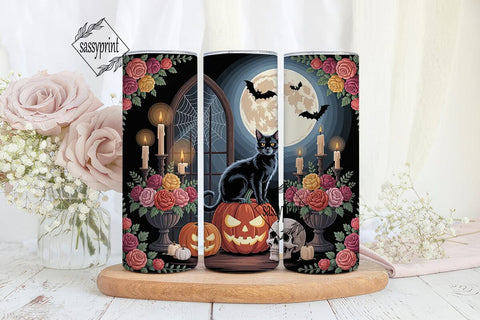 Gothic Halloween Tumbler Wrap Sublimation sassyprint 