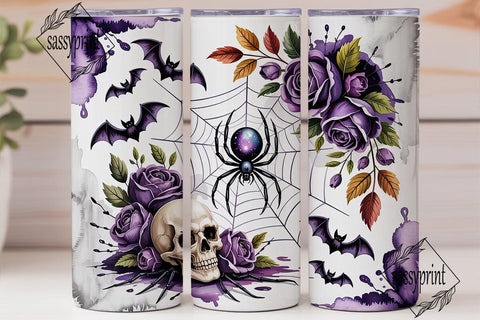 Gothic Halloween Tumbler Wrap Sublimation sassyprint 