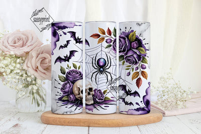 Gothic Halloween Tumbler Wrap Sublimation sassyprint 