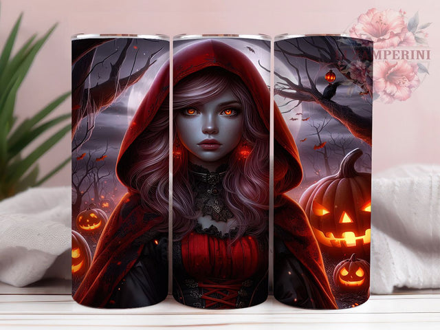 Gothic Halloween Witch Tumbler, Halloween Witch Wrap, Dark Witch Cup, Spooky Gothic Design, 20oz Tumbler Wrap, Witch Sublimation, Gothic Halloween Drinkware Sublimation Li Zamperini 