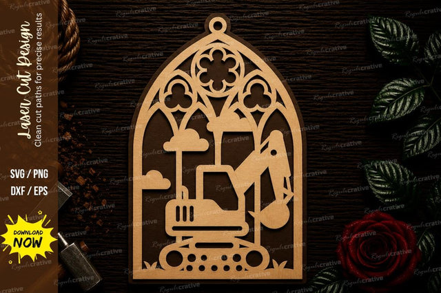 Gothic Kitchen Decor Frame Laser Cut SVG File SVG Regulrcrative 