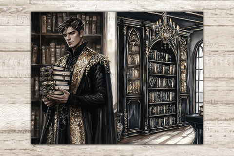 Gothic Library Junk Journal Kit | Dark Academia Halloween SVG GlamArtZhanna 