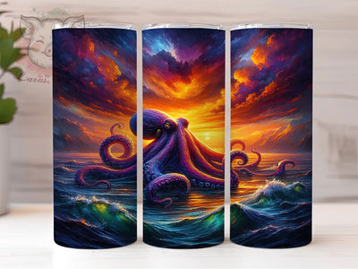 Gothic Mermaid Ocean Witch Tumbler Wrap, Dark Mermaid Art, Mystical Sea Tumbler, Octopus Pattern Cup, Ocean Witch Gift, Marine Gothic Style, Nautical Dark Art Sublimation Lara' s Designs 