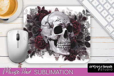 Gothic Mouse Pad PNG - Dark Academia Mousepad Sublimation Sublimation OrangeBrushStudio 