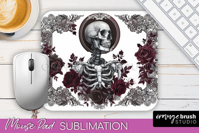 Gothic Mouse Pad PNG - Dark Academia Mousepad Sublimation Sublimation OrangeBrushStudio 