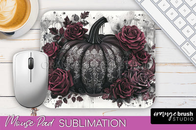 Gothic Mouse Pad PNG - Dark Academia Mousepad Sublimation Sublimation OrangeBrushStudio 