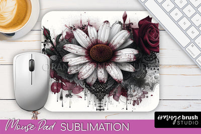 Gothic Mouse Pad PNG - Dark Academia Mousepad Sublimation Sublimation OrangeBrushStudio 