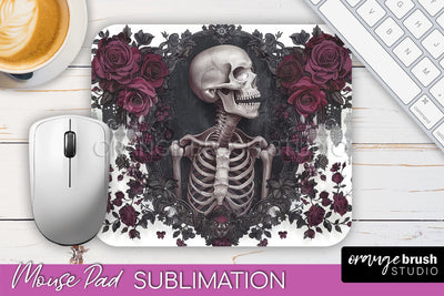 Gothic Mouse Pad PNG - Dark Academia Mousepad Sublimation Sublimation OrangeBrushStudio 