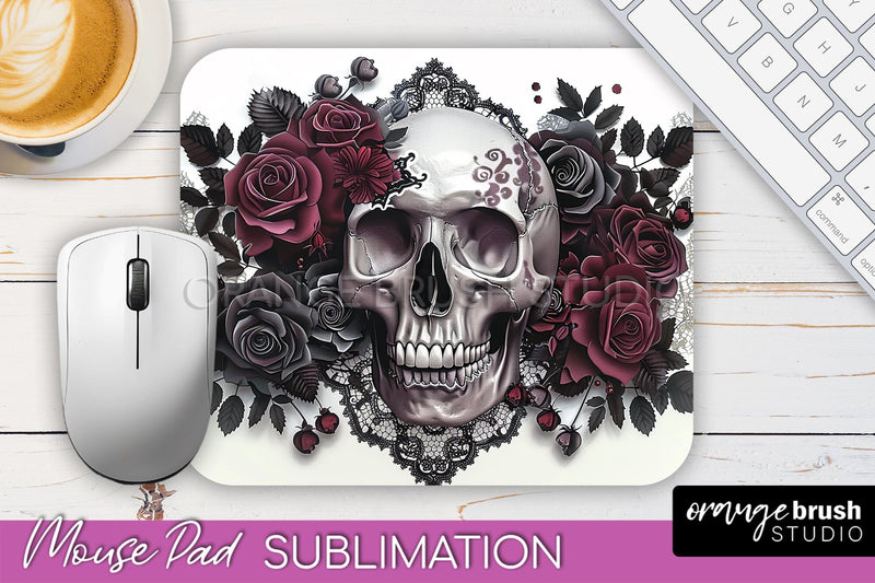 Gothic Mouse Pad PNG - Dark Academia Mousepad Sublimation Sublimation OrangeBrushStudio 