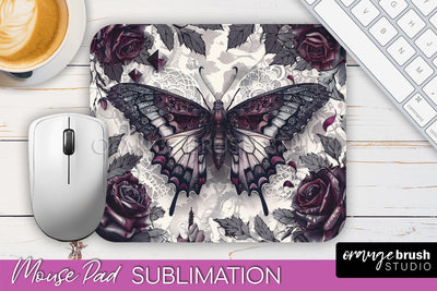 Gothic Mouse Pad PNG - Dark Academia Mousepad Sublimation Sublimation OrangeBrushStudio 