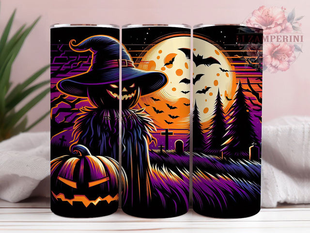 Gothic Pumpkin Halloween Tumbler, Halloween Pumpkin Wrap, Dark Halloween Cup, Spooky Gothic Design, 20oz Tumbler Wrap, Pumpkin Sublimation, Gothic Halloween Drinkware Sublimation Li Zamperini 