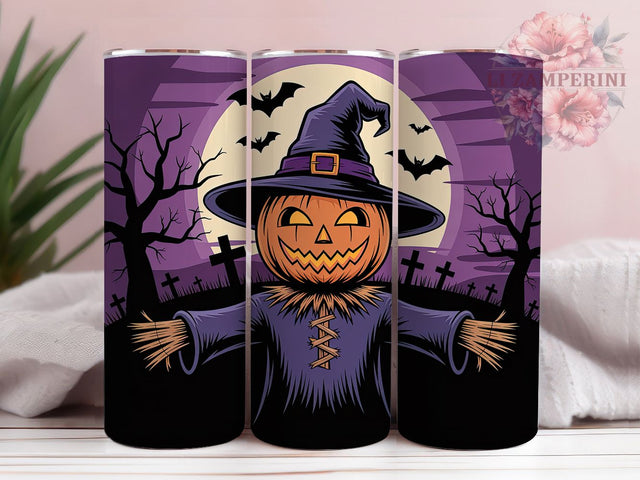 Gothic Pumpkin Halloween Tumbler, Halloween Pumpkin Wrap, Dark Halloween Cup, Spooky Gothic Design, 20oz Tumbler Wrap, Pumpkin Sublimation, Gothic Halloween Drinkware Sublimation Li Zamperini 