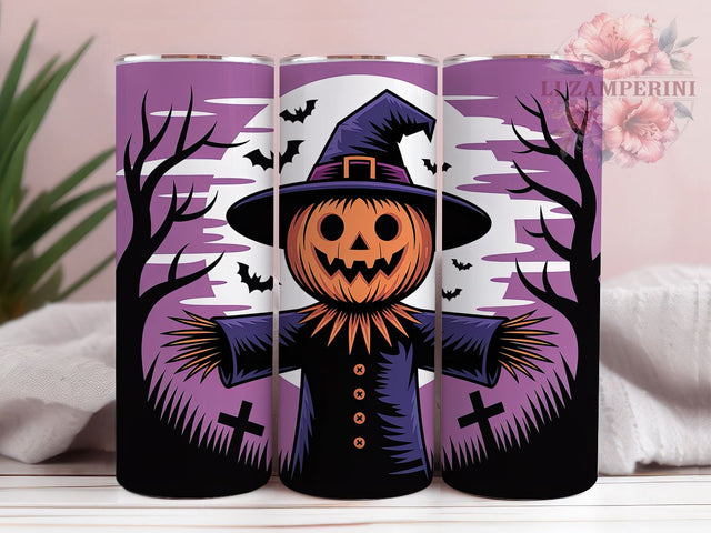 Gothic Pumpkin Halloween Tumbler, Halloween Pumpkin Wrap, Dark Halloween Cup, Spooky Gothic Design, 20oz Tumbler Wrap, Pumpkin Sublimation, Gothic Halloween Drinkware Sublimation Li Zamperini 