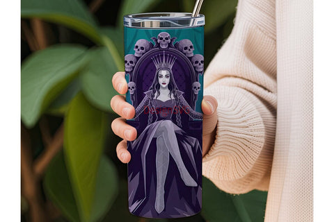 Gothic Queen 20oz Tumbler Wrap Sublimation DesignSVG 