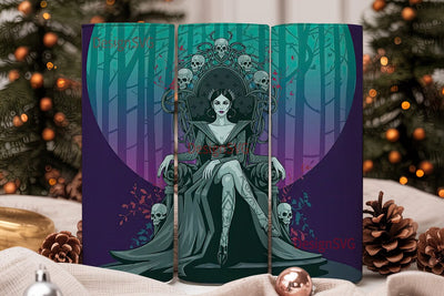 Gothic Queen 20oz Tumbler Wrap Sublimation DesignSVG 