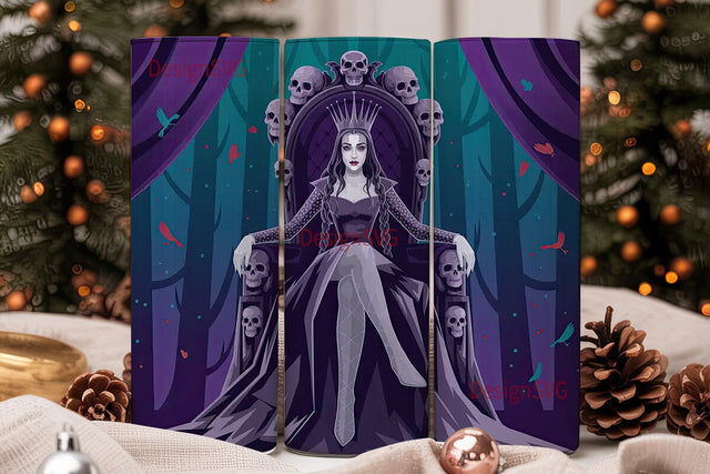 Gothic Queen 20oz Tumbler Wrap Sublimation DesignSVG 