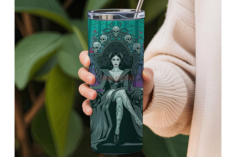 Gothic Queen 20oz Tumbler Wrap Sublimation DesignSVG 