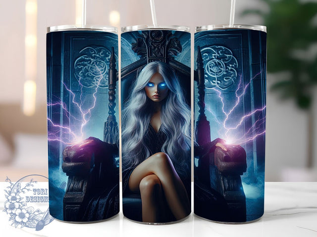 Gothic Queen Dark Fantasy Tumbler, Dark Fantasy, Throne Design, Gothic Tumbler, 20Oz Tumbler Wrap, Sublimation Drinkware, Fantasy Aesthetic Sublimation ToriDesigns 
