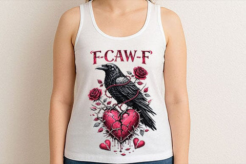 Gothic Raven Broken Heart PNG SVG BillahCrafts 