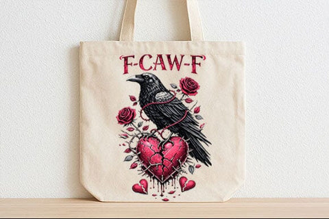 Gothic Raven Broken Heart PNG SVG BillahCrafts 