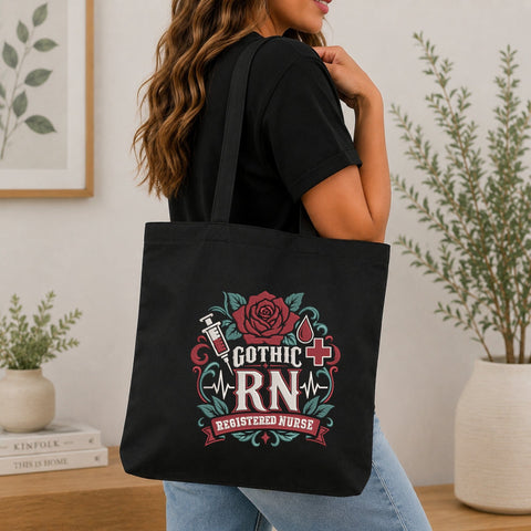 Gothic RN Registered Nurse Embroidery Design – Gothic Floral Nurse Machine Embroidery File Embroidery/Applique DESIGNS PatternFeed8 