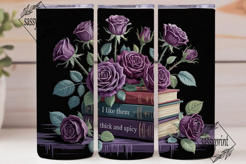 Gothic Romance Bookish 20oz Tumbler Sublimation sassyprint 