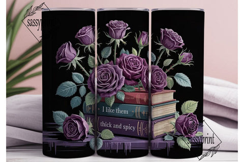 Gothic Romance Bookish 20oz Tumbler Sublimation sassyprint 