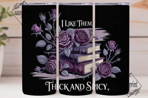 Gothic Romance Bookish 20oz Tumbler Sublimation sassyprint 