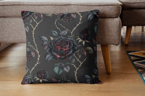Gothic Rose Thorn Dark Floral Paper, Seamless Dark Pattern Bundle, Printable Scrapbook Paper, Victorian Botanical Design Dark Aesthetic Digital Pattern FloridPrintables 