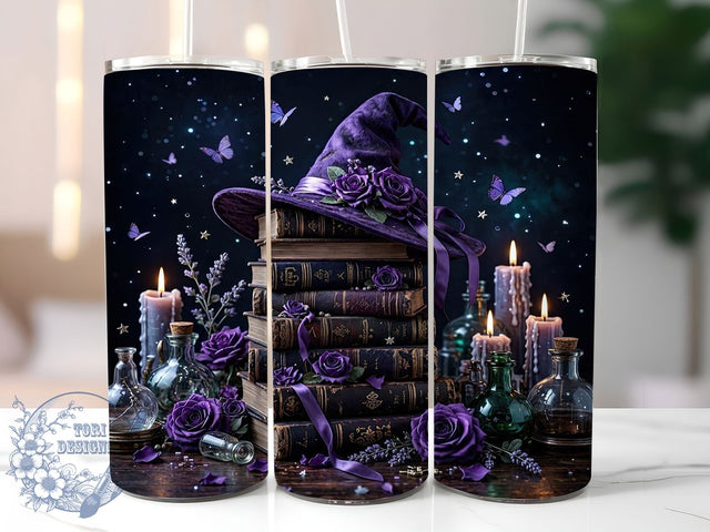 Gothic Spellbook Charm 20oz Tumbler, Spellbook Charm, Gothic Design, Dark Theme, Sublimation Wrap, 20oz Tumbler, Mystical Aesthetic, Enchanted Magic Sublimation ToriDesigns 