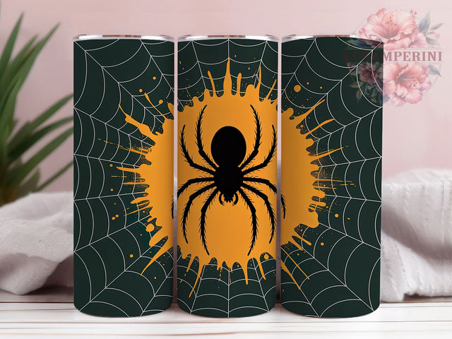 Gothic Spider Web Dark Halloween Tumbler, Gothic Halloween Cup, Spooky Web Wrap, 20Oz Sublimation Design, Gothic Spider Mug, Halloween Web Drinkware, Dark Halloween Tumbler Sublimation Li Zamperini 