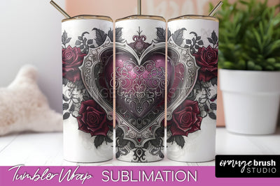 Gothic Tumbler Wrap - Dark Academia Tumbler Sublimation Sublimation OrangeBrushStudio 