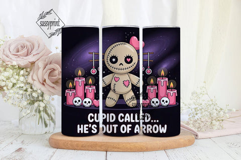Gothic Valentine 20oz Tumbler Wrap Sublimation sassyprint 