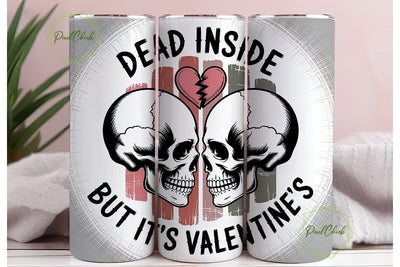Gothic Valentine's Tumbler Wrap Sublimation PixelChick 