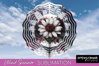 Gothic Wind Spinner, Dark Academia Wind Spinner Sublimation Sublimation OrangeBrushStudio 