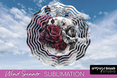 Gothic Wind Spinner, Dark Academia Wind Spinner Sublimation Sublimation OrangeBrushStudio 