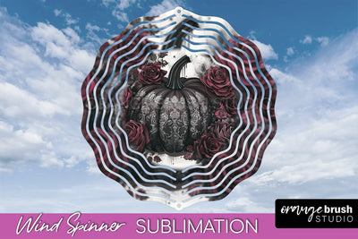 Gothic Wind Spinner, Dark Academia Wind Spinner Sublimation Sublimation OrangeBrushStudio 