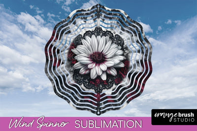 Gothic Wind Spinner, Dark Academia Wind Spinner Sublimation Sublimation OrangeBrushStudio 