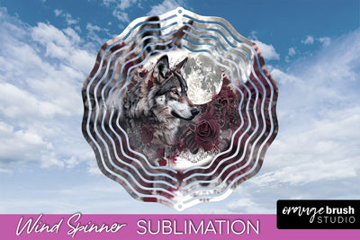 Gothic Wind Spinner, Dark Academia Wind Spinner Sublimation Sublimation OrangeBrushStudio 