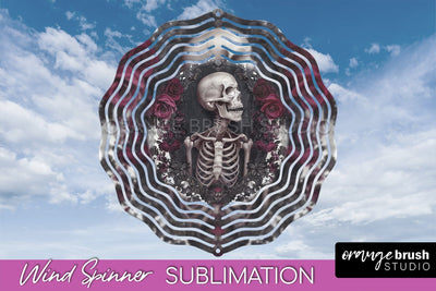 Gothic Wind Spinner, Dark Academia Wind Spinner Sublimation Sublimation OrangeBrushStudio 