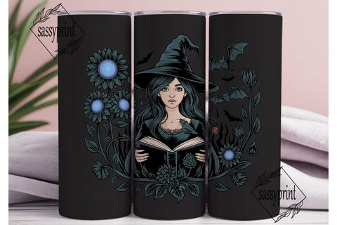 Gothic Witch 20oz Tumbler Wrap Sublimation sassyprint 