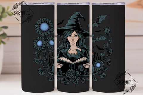 Gothic Witch 20oz Tumbler Wrap Sublimation sassyprint 