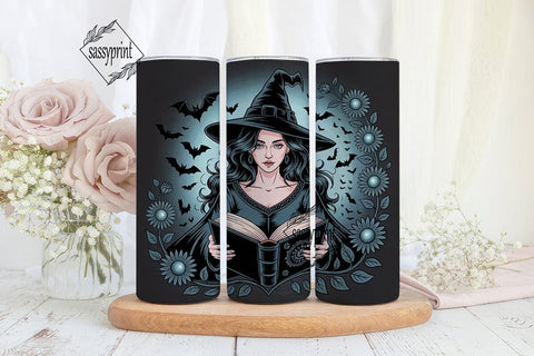 Gothic Witch 20oz Tumbler Wrap Sublimation sassyprint 