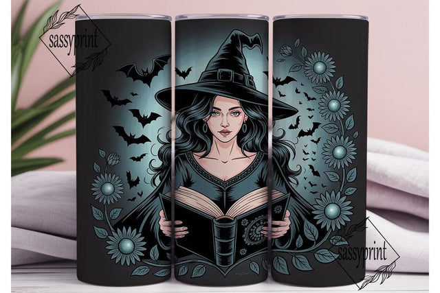 Gothic Witch 20oz Tumbler Wrap Sublimation sassyprint 