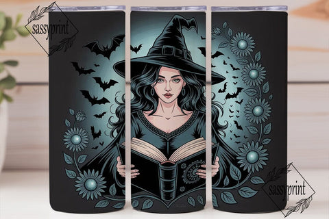 Gothic Witch 20oz Tumbler Wrap Sublimation sassyprint 