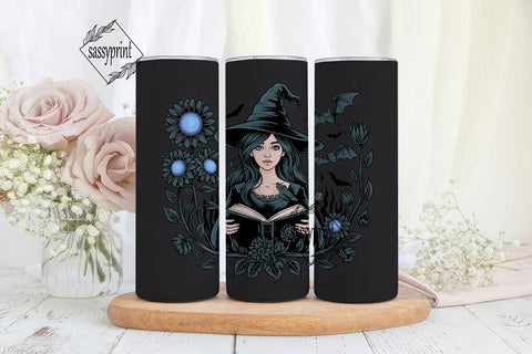 Gothic Witch 20oz Tumbler Wrap Sublimation sassyprint 