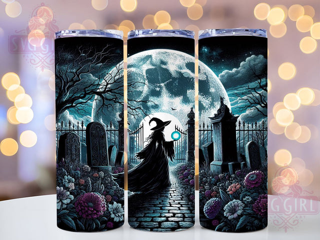 Gothic Witch Dark Floral Tumbler, Witch Sublimation Design, Dark Floral Tumbler, Roses Wrap 20oz, Gothic Witch Drinkware, Floral Witch Cup, Dark Roses Sublimation Sublimation SvggirlplusArt 